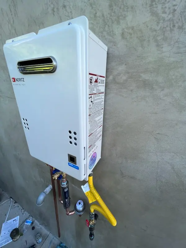 Tankless water heater installation for Lambs homes